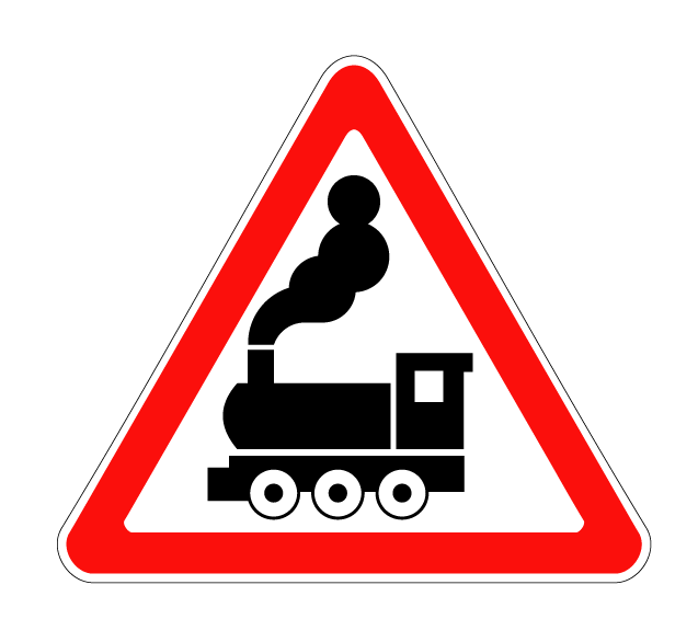 Дорожный знак 1.2 — Железнодорожный переезд без шлагбаума