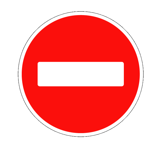 Купить дорожный знак 3.1 — Въезд запрещен