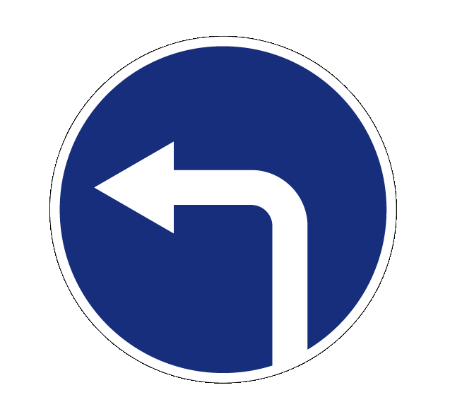 Купить дорожный знак 4.1.3 — Движение налево